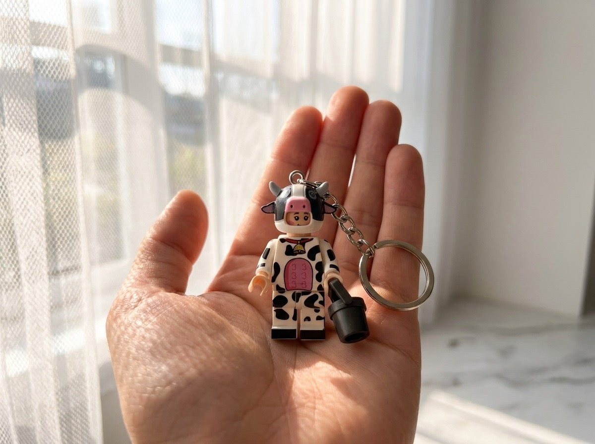 İnek Kostüm Minifigür Anahtarlık