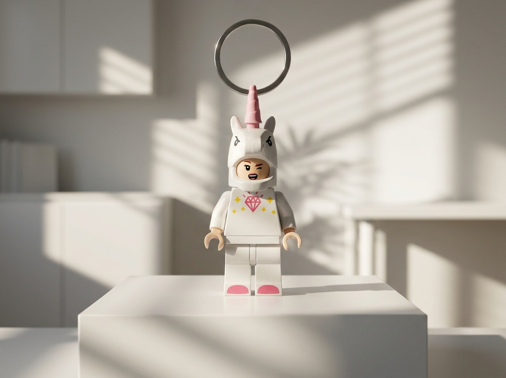Köpek Balığı & Unicorn Çift Minifigür Anahtarlık