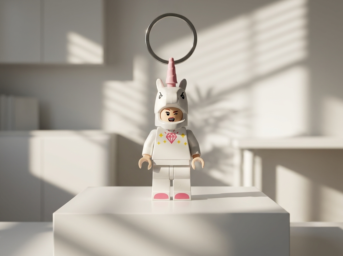 Köpek Balığı & Unicorn Çift Minifigür Anahtarlık