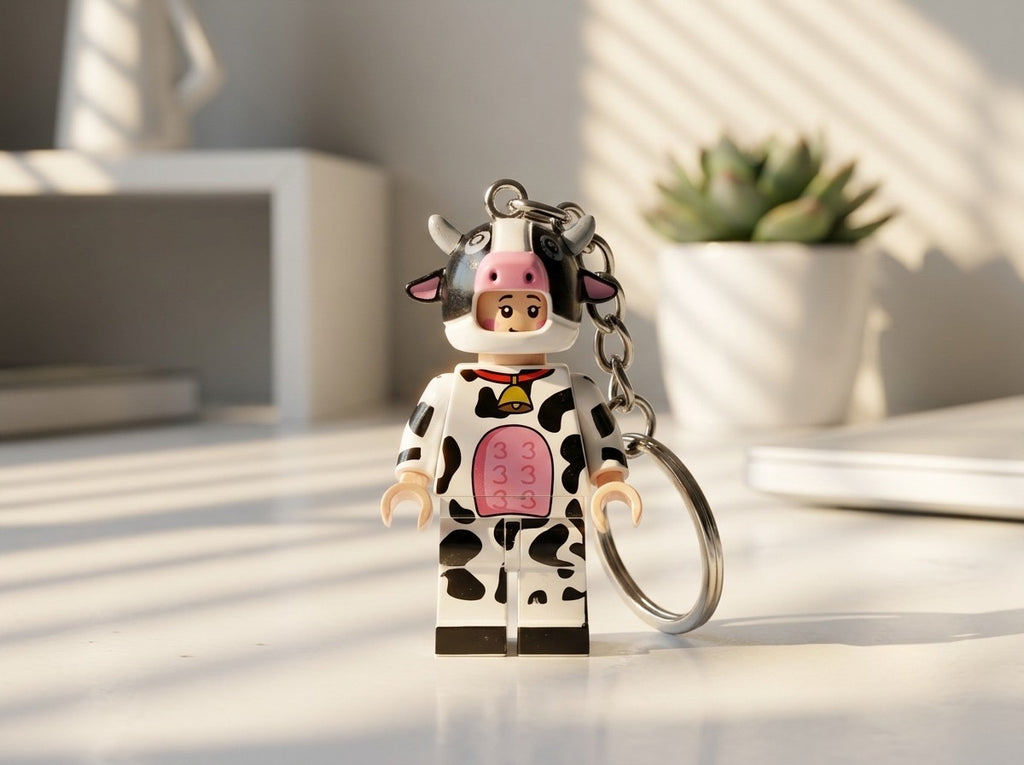 İnek Kostüm Minifigür Anahtarlık