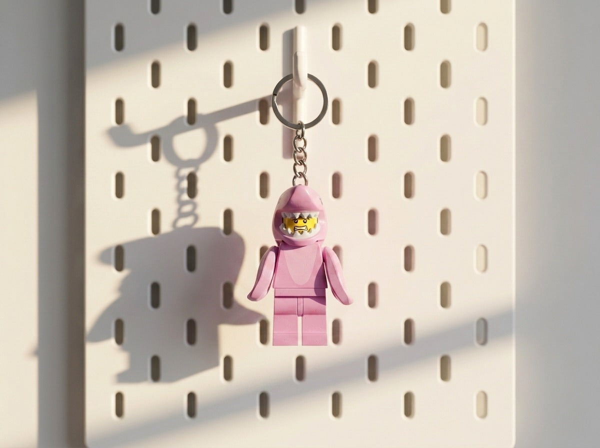 Köpek Balığı Pembe Minifigür Anahtarlık