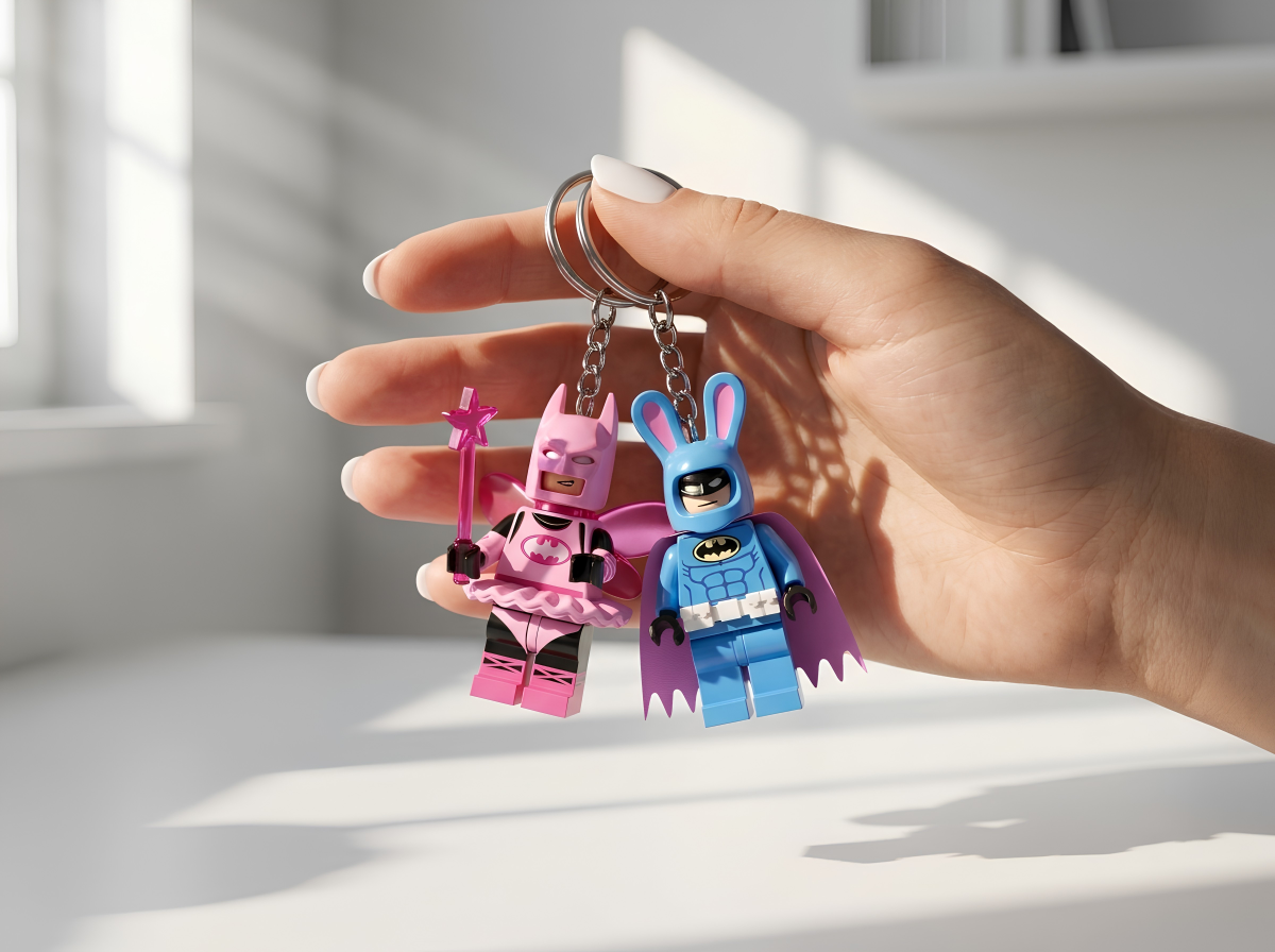 Batman Çift Minifigür Anahtarlık