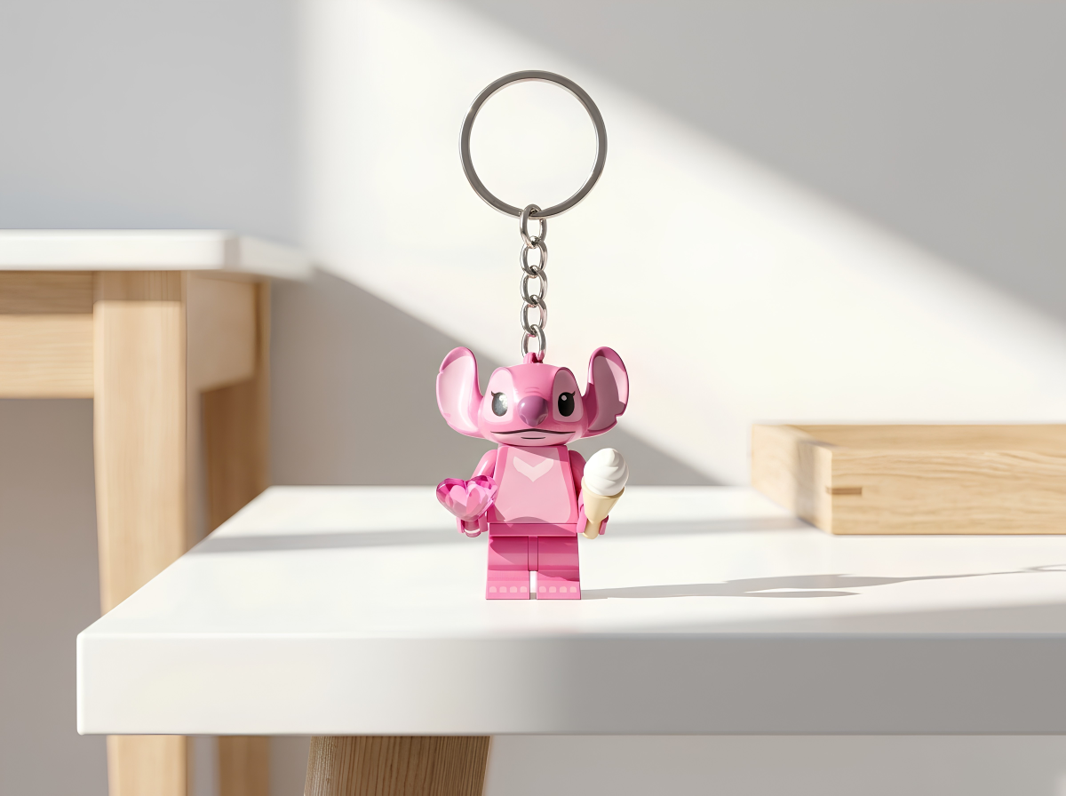 Stitch Angel Minifigür Anahtarlık