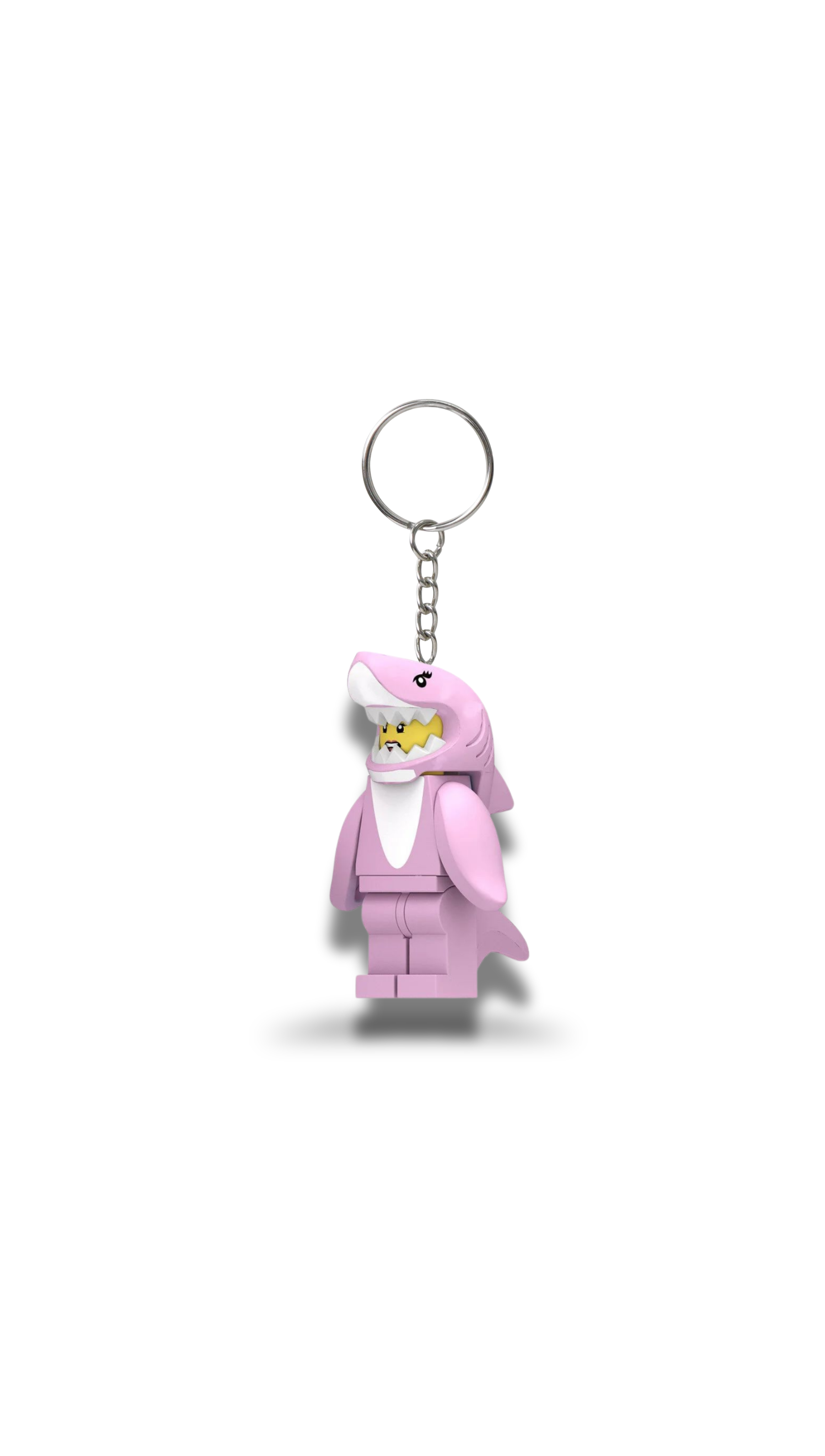 Köpek Balığı Pembe Minifigür Anahtarlık