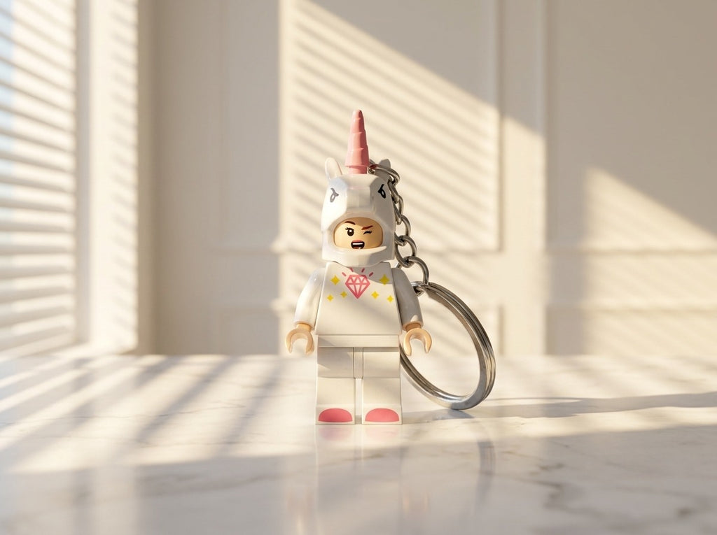 Unicorn Minifigür Anahtarlık