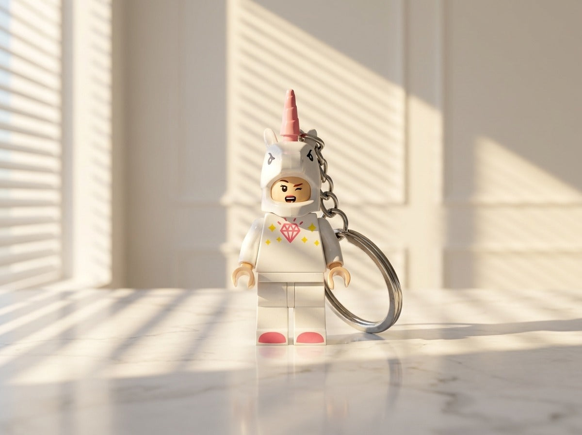Unicorn Minifigür Anahtarlık