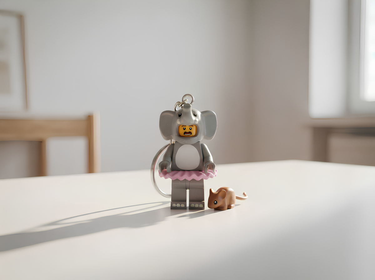 Fil Kostüm Minifigür Anahtarlık