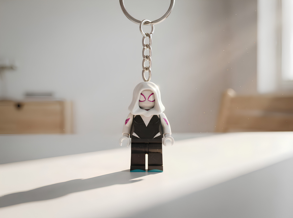 Spider Man Gwen Stacy Minifigür Anahtarlık
