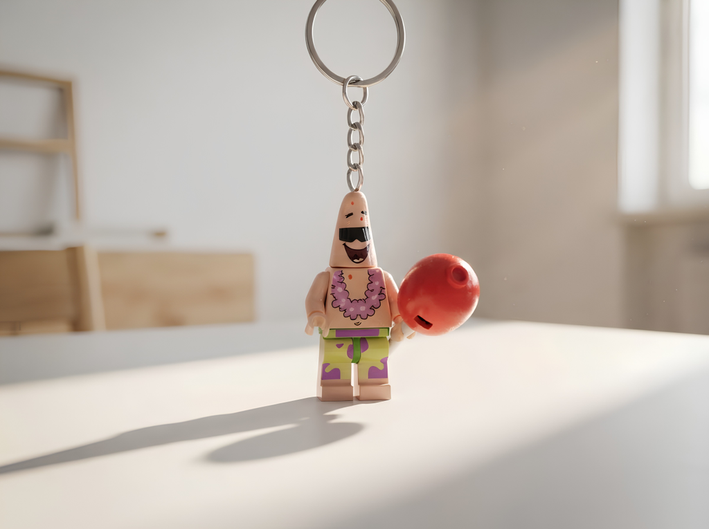 Sünger Bob Patrick Minifigür Anahtarlık