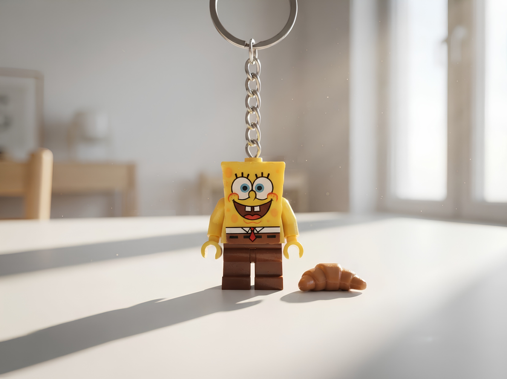 Sünger Bob Minifigür Anahtarlık