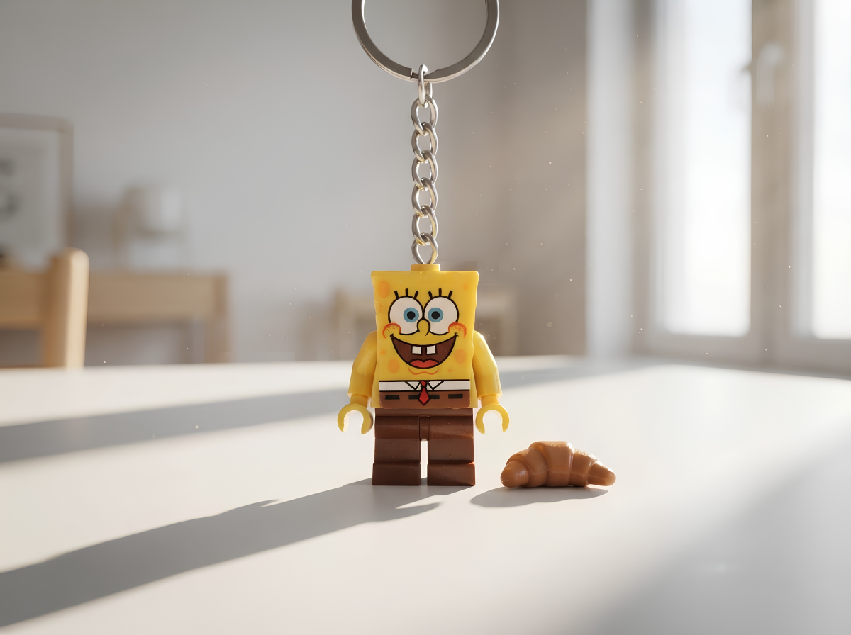 Sünger Bob Minifigür Anahtarlık