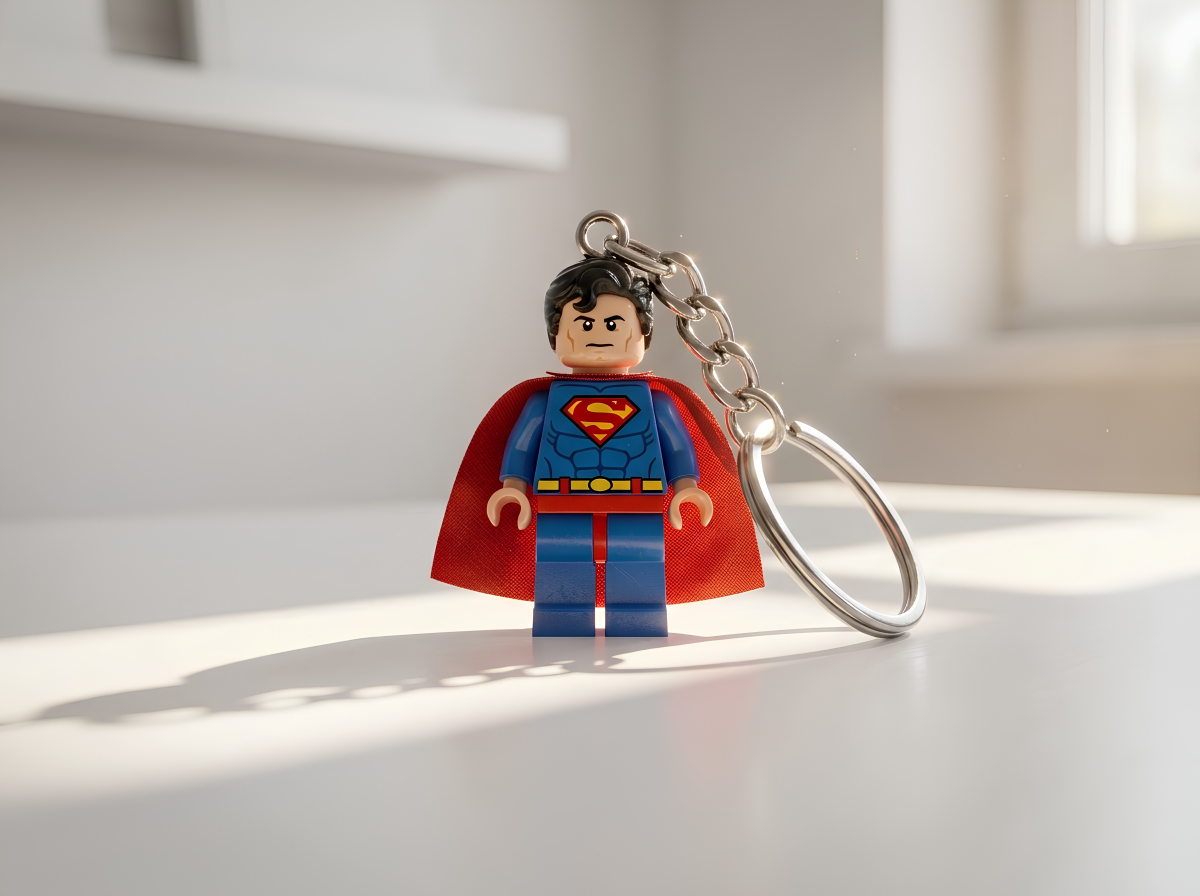 Superman Minifigür Anahtarlık