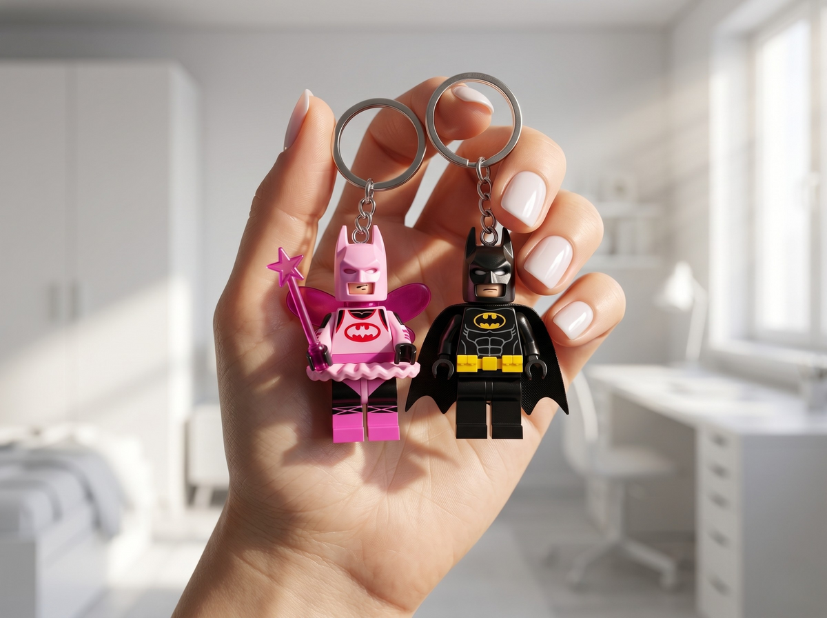 Batman Çift Minifigür Anahtarlık