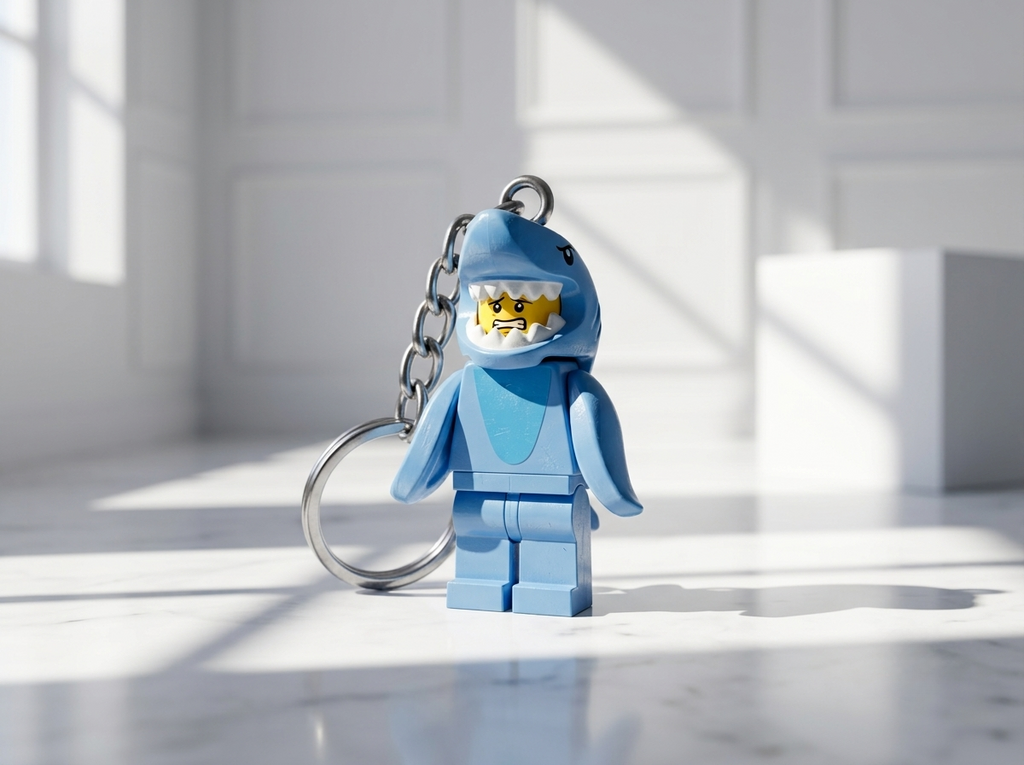 Köpek Balığı & Unicorn Çift Minifigür Anahtarlık