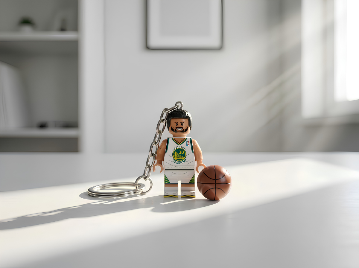 Stephen Curry Minifigür Anahtarlık